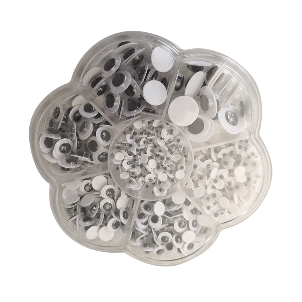 Brecantia 700 Pieces Round Googly Eyes With Self Adhesive Diy Scrapbooking Crafts Toy Accessories Assorted Sizes