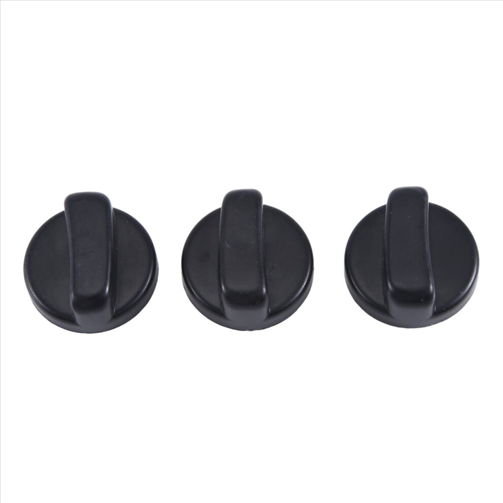 7 Pcs. 8Mm Hole Gas Stove Cooker Rotary Switch Knobs For The Kitchen Black 4853571771659