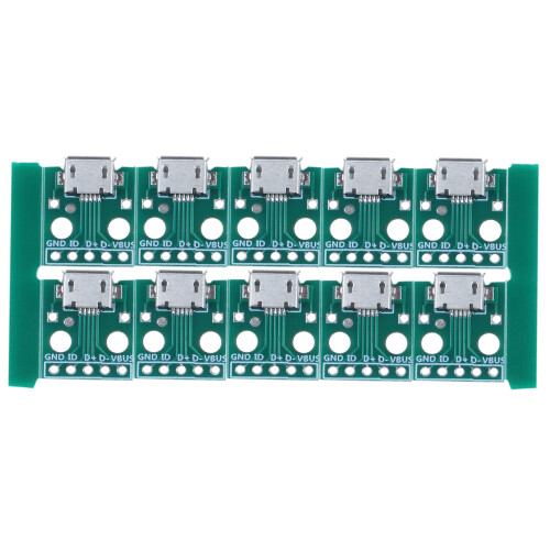 10Pcs Micro-Usb To Dip Adapter 5Pin Female Connector B Type Pcb Converter 1