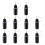 10Pcs Tip Applicator Bottles Black Metal Needle Plastic Bottle 10ML 1
