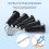 100Pcs Bent Dispensing Tips 25G, Blunt Tip Needle, Dental Pre Etch 6