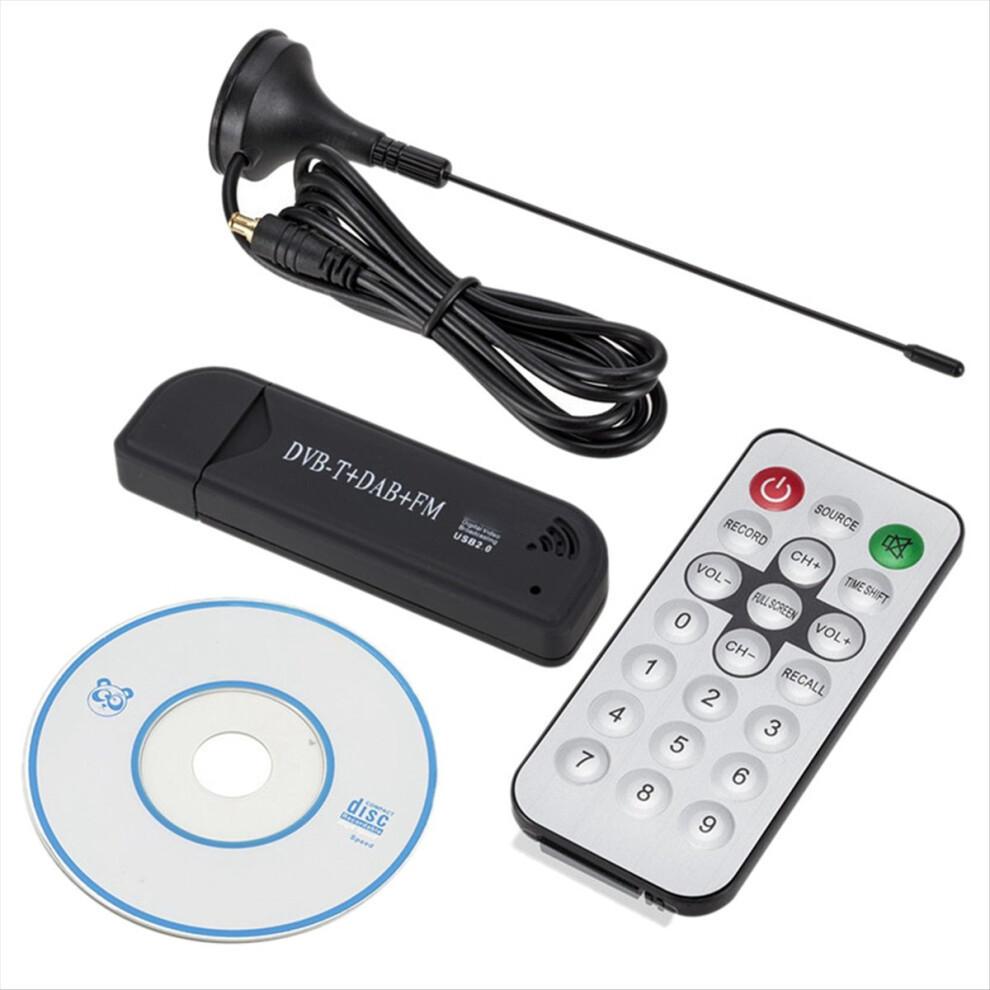 Brecantia Usb2.0 Fm Sdr Dongle Digital Tv Tuner Stick Receiver For Real-Time Recording And Playback