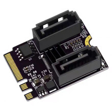 M2 to SATA3.0 Expansion Card KEY A+E WIFI M.2 HDD Adapter Drive-Free JMB582