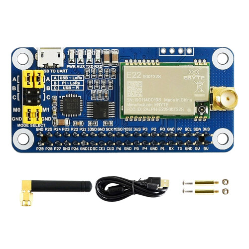 SX1262 LoRa HAT for Series Boards 915M Frequency Band Communication Module Support Data Transmission 1