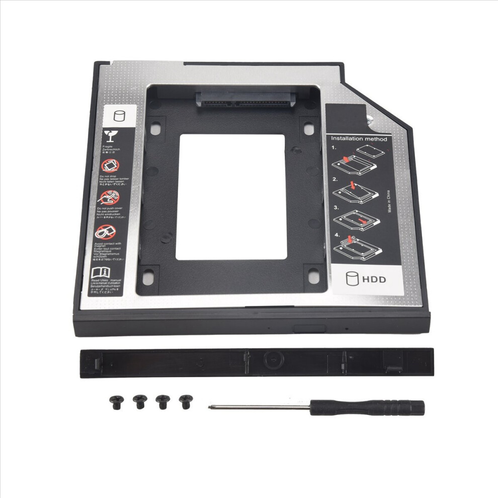 Universal 2Nd Hdd Ssd Hard Drive 9.5Mm For Cd/Dvd-Rom Optical Bay Sataii Sdd Disk Bracket 4853571781337