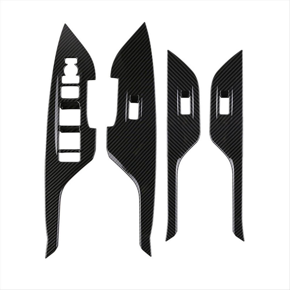 Brecantia For 2023 Southeast Asia Version Lhd Car Window Glass Lift Switch Panel Cover Trim Frame Stickers