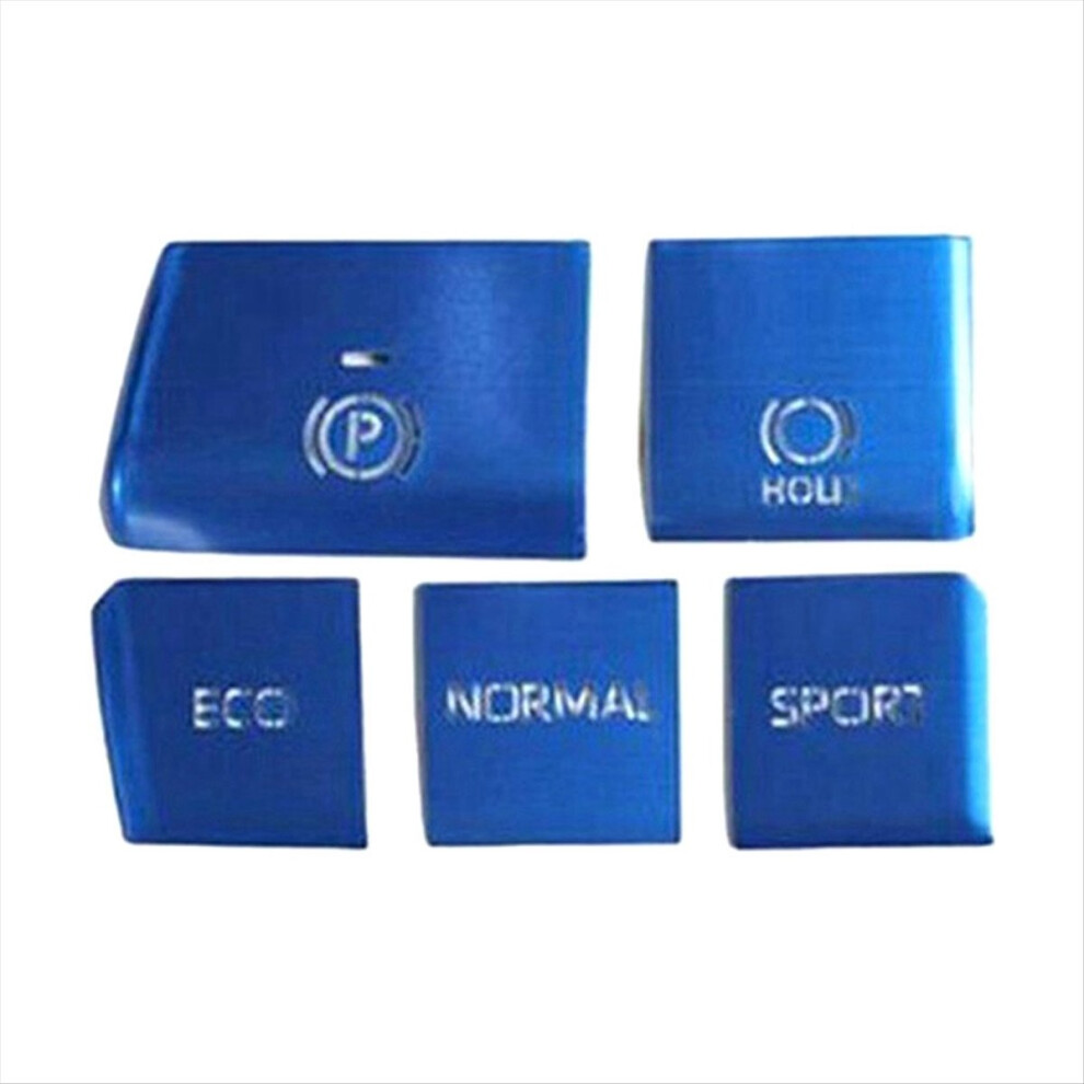 5PCS Blue Central Control Gear Button Sticker Multimedia Cover Trim for 2019-2021-image-OPC-PMTHHK2-NEW