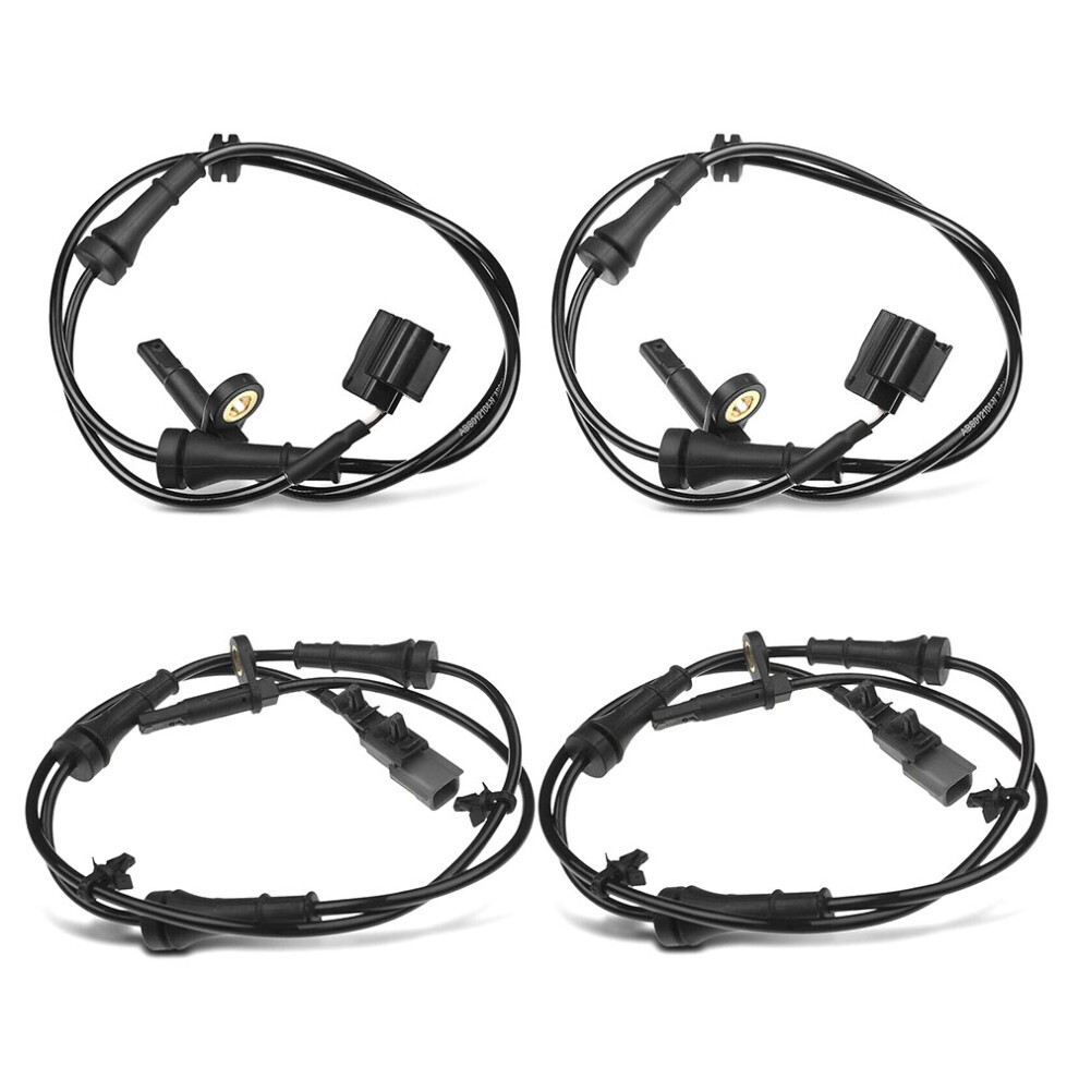 4Pcs 2Pins Front & Rear Abs Wheel Speed Sensor For 2011 2012 3.5L 7900-1Ad0a, 47900-1Ad0b 4853964337578