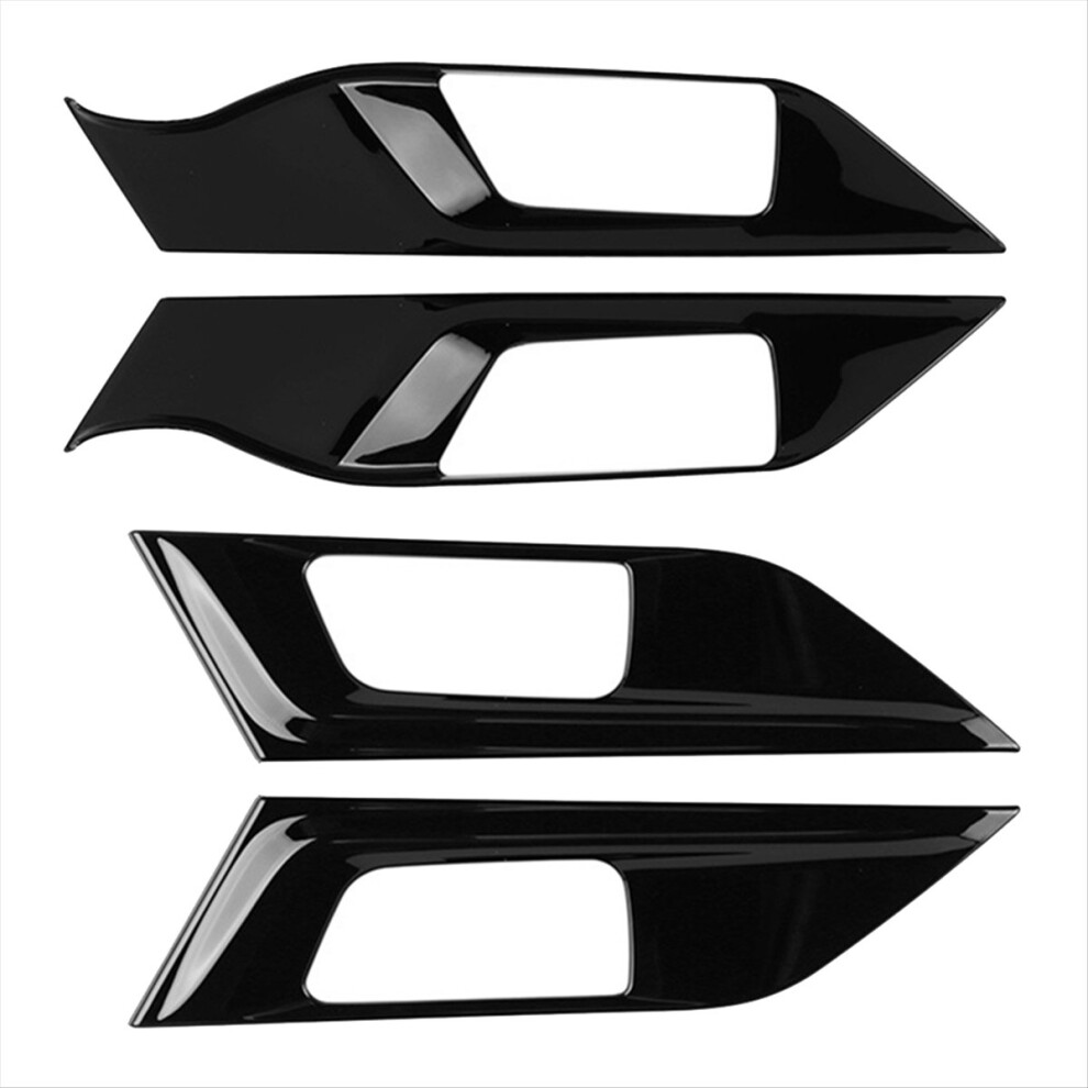 For 2023 Southeast Asia Version Lhd Car Inner Door Handle Bowl Panel Cover Trim Sticker Gloss Black 4853964335703