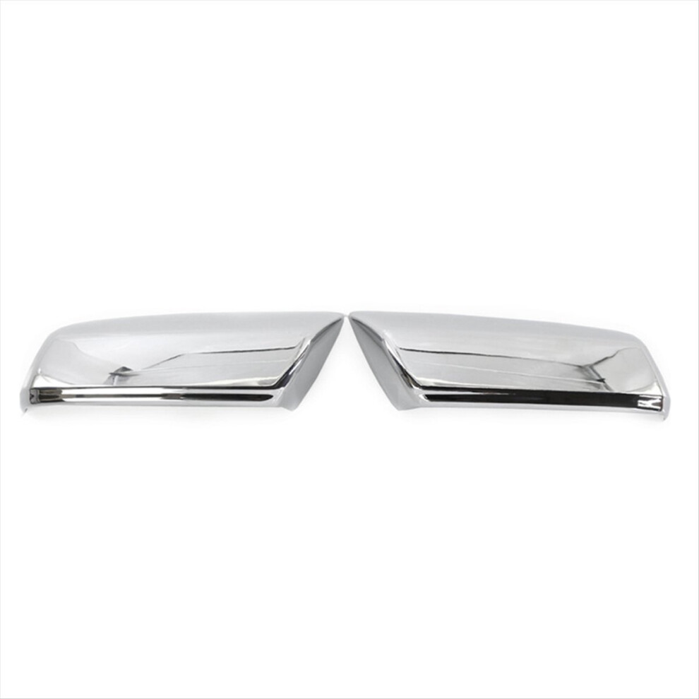 1Pair Car Rearview Mirror Cover For 2014-2018 Side Door Reversing Shell Plating Silver 4853964345085