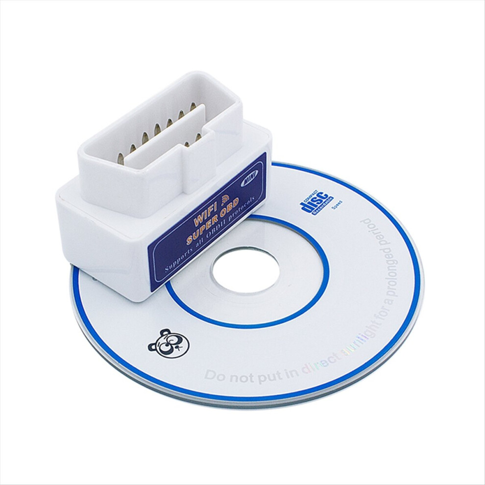 Brecantia Wi-Fi Obd2 Scanner V1.5 Wifi Automotive Diagnostic For Car Obdii Tool Code Reader White