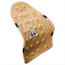 Car Back Chair Massage Lumbar Cushion Mesh Ventilated Office Home, Yellow