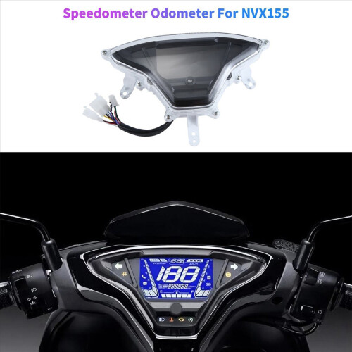 1PC Motorcycle Digital Speedometer Odometer Black for NVX155 1