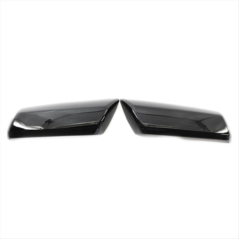 1Pair Car Rearview Mirror Cover For 2014-2018 Side Door Reversing Shell Glossy Black 4853964346303
