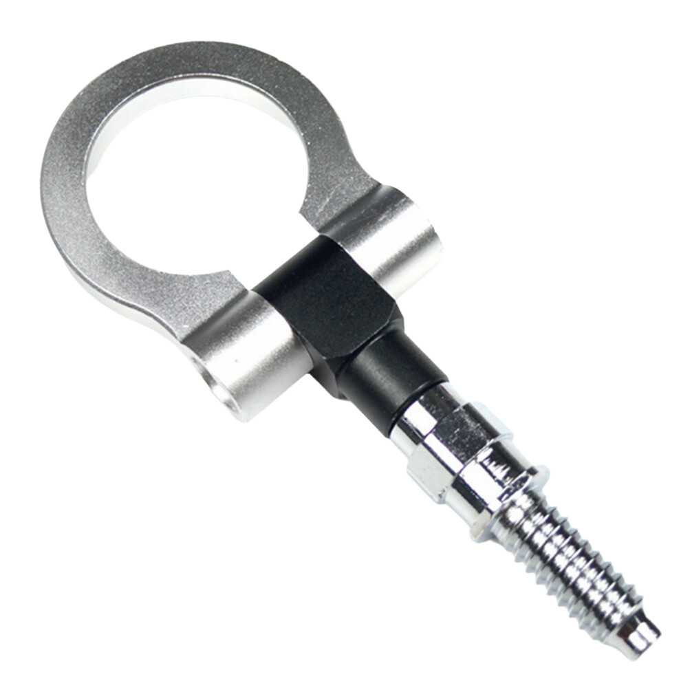 Car Front Bumper Tow Hook Traction For E30.e34.e36.e39.e46 European Screw 9.5X1.6cm Silver 4853808608758