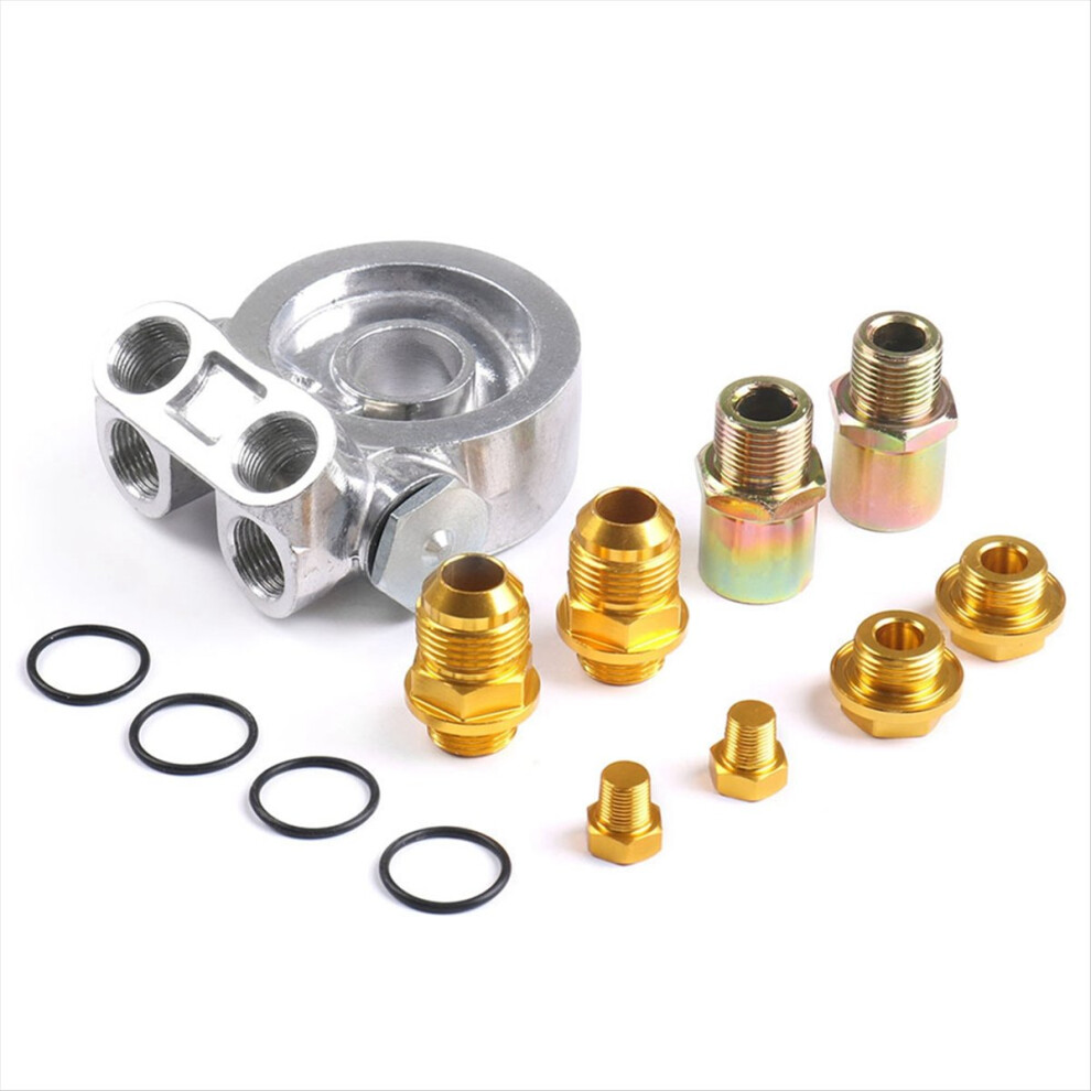 For Oil Filter Cooler Sandwich Threaded Plate Adapter With Connector M20x1.5 And 3/4 Brecantia
