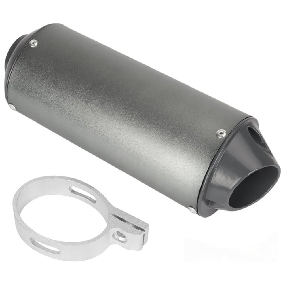 38Mm Motorcycle Exhaust Muffler Escape Moto Tailpipe For 110 125 150Cc Dirt Pit Bike Atv Gray 4854195154903