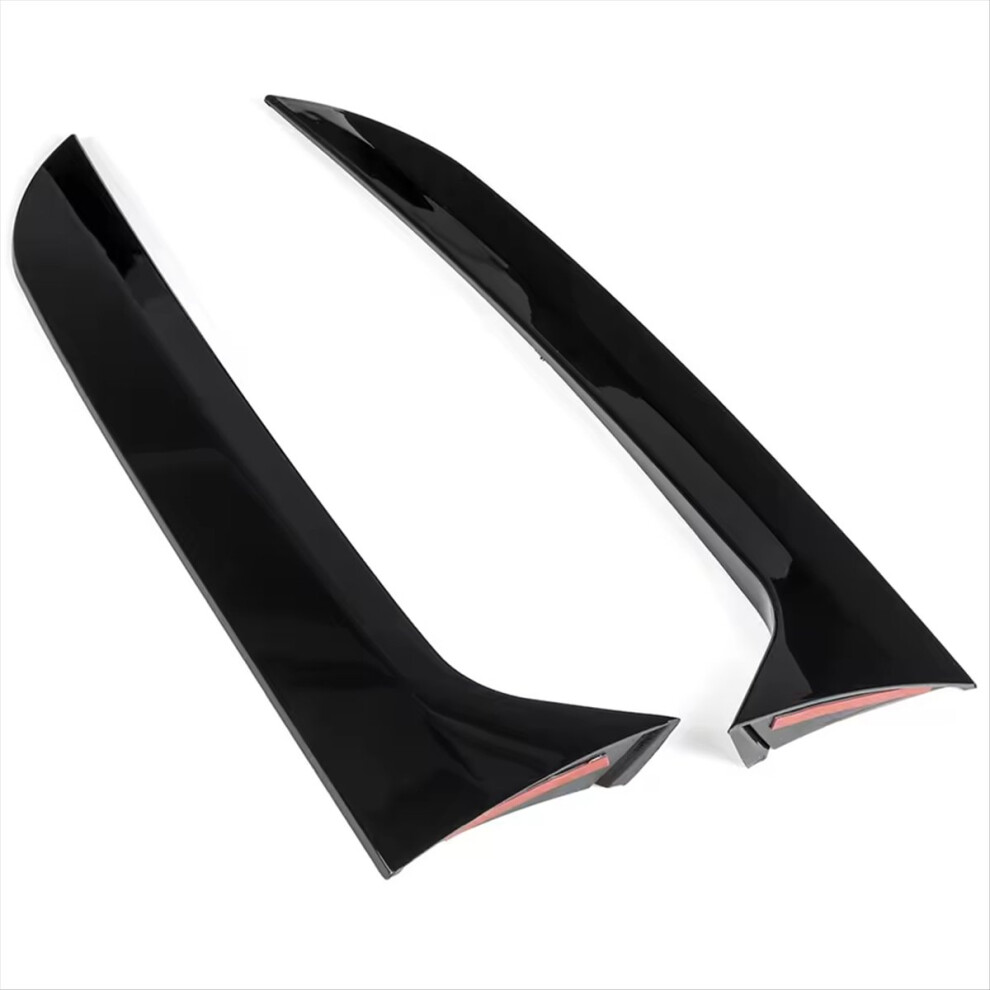 For For Mk1 Glossy Car Rear Window Side Spoiler Canard Splitter Trim Spoilers 2007-2016 Black 4854195154910