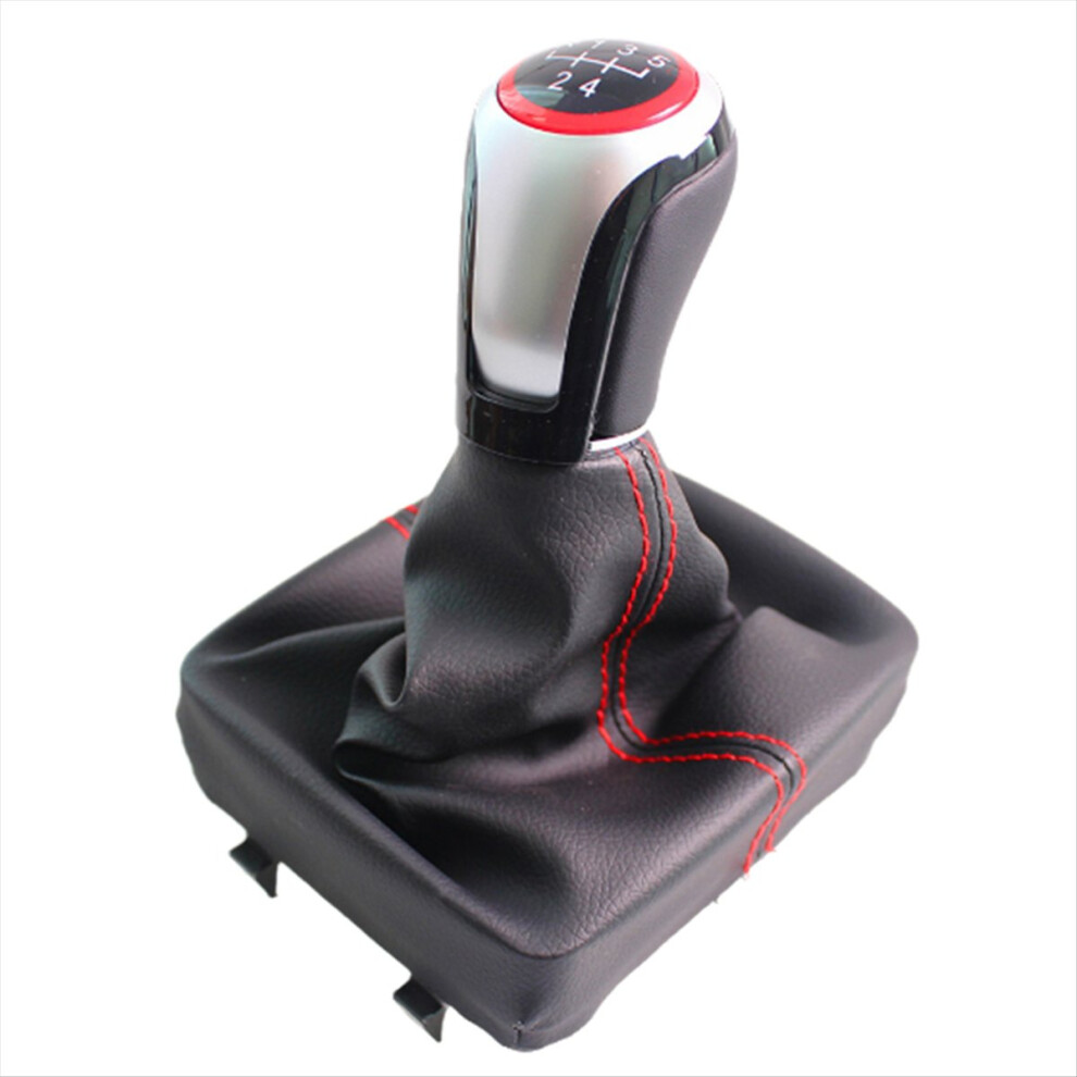 Car 5 Speed Gear Shift Knob With Gaiter Boot Cover Manual Transmission Lever Change For 9N 2002-2009 Lhd 4854195161659