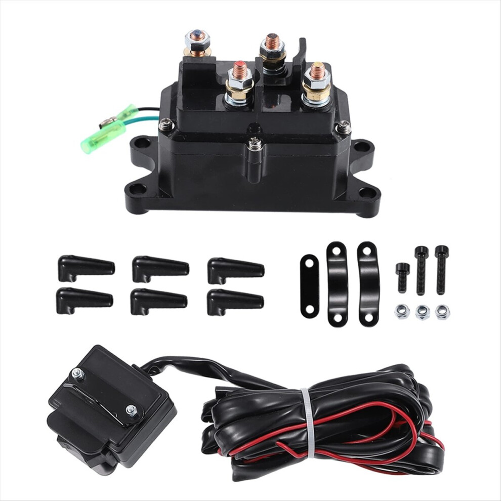 63070 62135 12V 250A Winch Solenoid Relay Contactor Rocker Thumb Switch Combo Atv Utv Accessories 4854195161109
