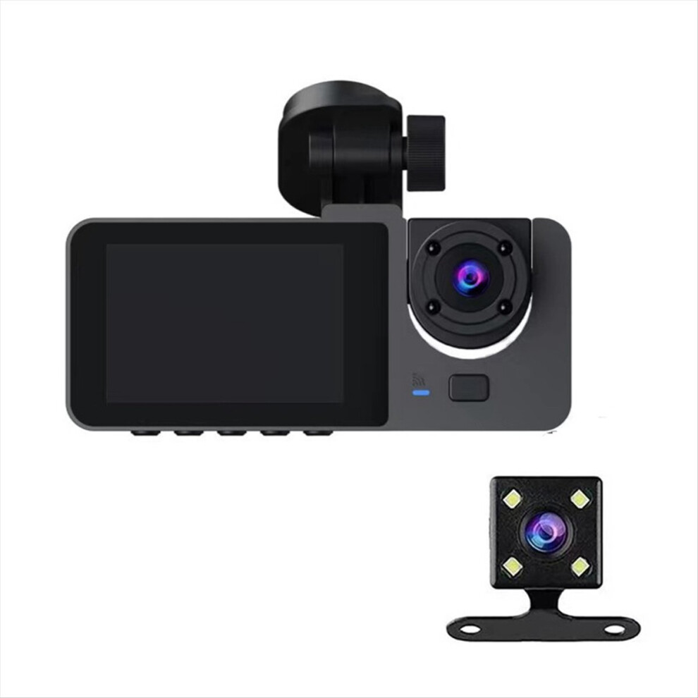 3 Channel Dash Cam, 1080P Cam Front and Rear Inside, Camera for Car, Car with 32GB Card, Loop Recording-image-OPC-PMTHPCG-NEW