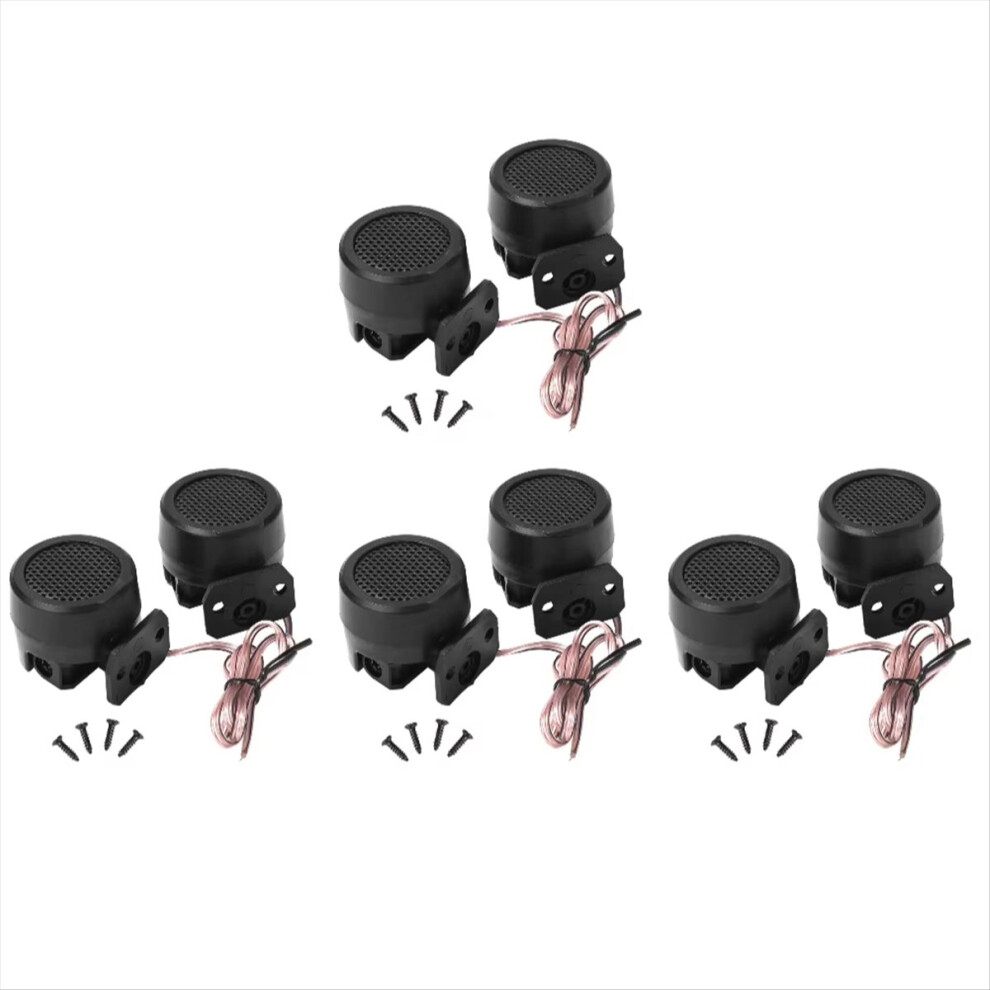 4Pair 91Db Universal Automotive Audio Speakers 12V 500W Super Power Sound Loud Dome Car Tweeters Black 4854195164780