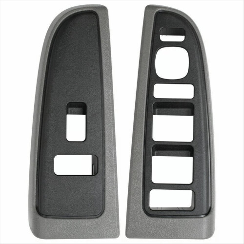 1Pair Front Window Switch Bezel 89045128 89045120 for 03-07 Armrest Upper Panel Dark Gray 1