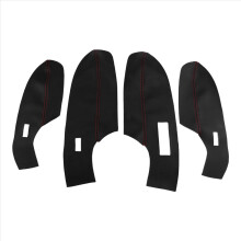Car Interior Door Panel Cover PU Leather Armrest Trim for 2011-2018 LHD