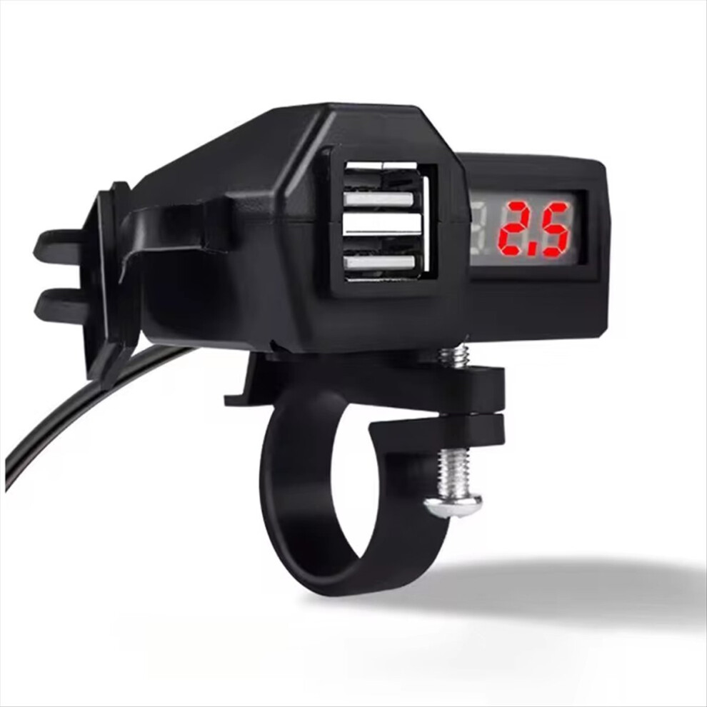 5V2A Motorcycle Dual USB Charger Waterproof Mobile Phone Charging Socket for E-Bike Scooter ATV Moped-image-OPC-PMTHTD7-NEW