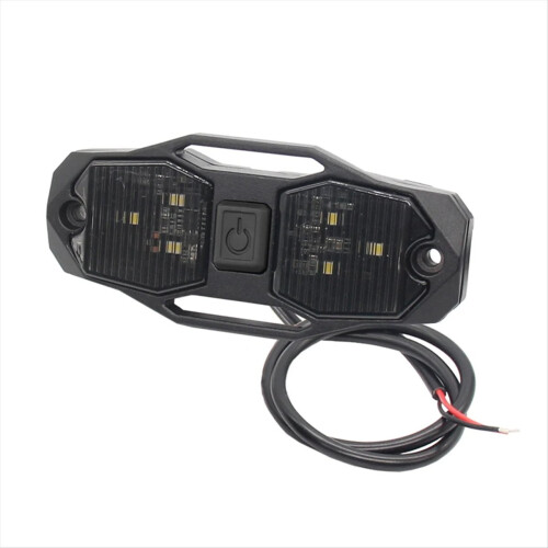White UTV Dome Light Roll Bar Mount LED Cage Utility W/Switch for RZR 4WD