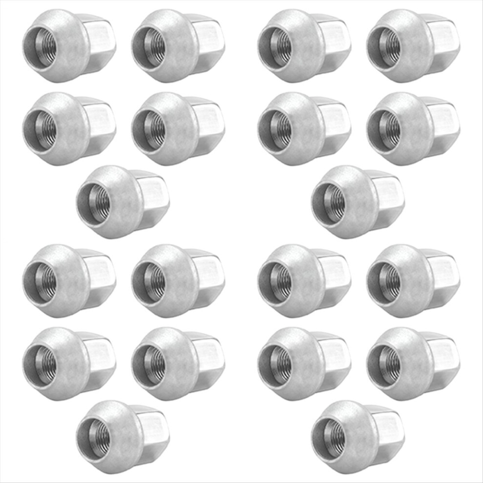 20Pcs Wheel Lug Bolt Stud Nut Fits Lr001381 For New 2 Evoque Silver 4854195103543