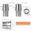 Heim Joints 2set Self-Lubricating Joint Rod End Kit Right and Left Thread Suspension Steering 7