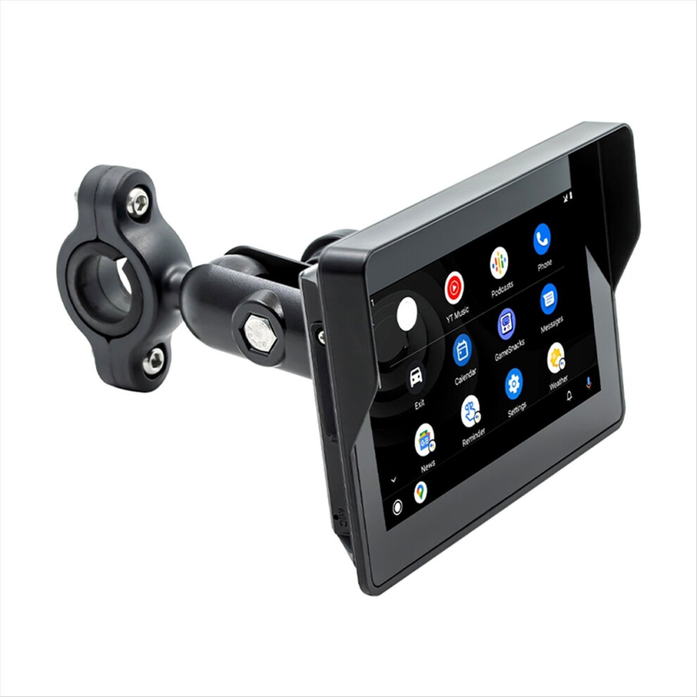 Portable Wireless Motorcycle Carplay & For Android Auto Screen, Navigation System, 5In Touchscreen Mp5 Player 4854195116734