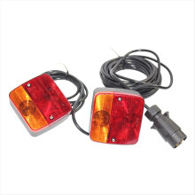 1 Set 12V 7 Pin 10m Universal Rear Towing Tail Light LED Trailer Brake Stop Lamp Reflector for