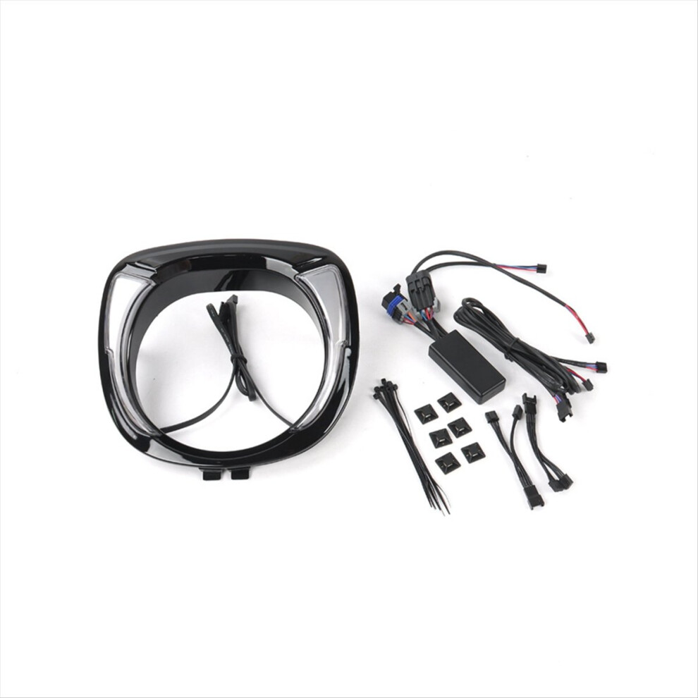 Motorcycle LED Headlight Bezel Amber Lamp for Indian Chieftain /Elite /Chieftain Classic/Limited Black-image-OPC-PMTJ2D9-NEW