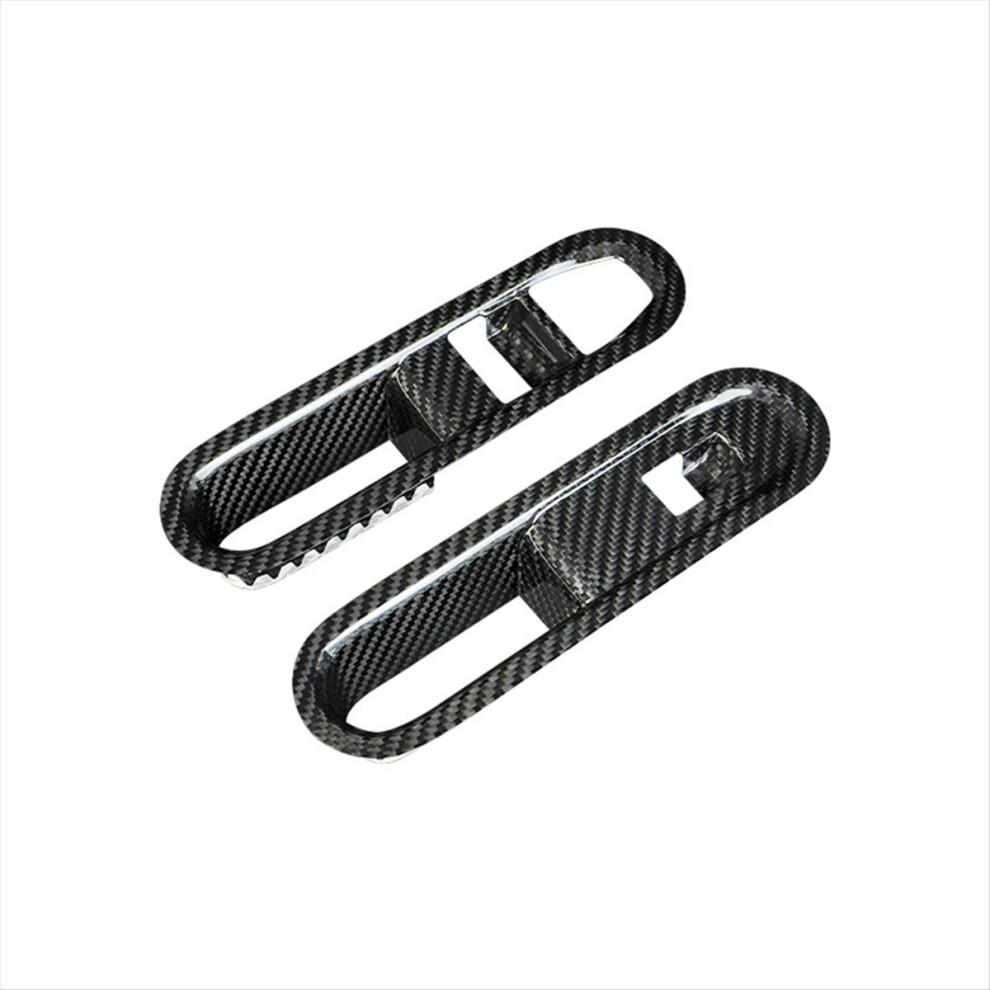 Brecantia Lhd Car Real Carbon Fiber Interior Window Lift Switch Button Cover Frame Trim For S Se J01 2024-25