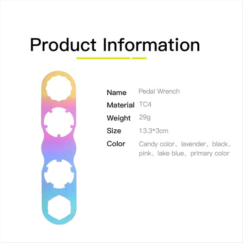 Bicycle Pedal Disassembly Wrench Suitable for Full Range Titanium Alloy Tool 2