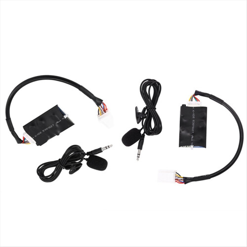 2Set Radio Audio Adapter Bluetooth AUX Cable for Microphone Handsfree Music Interface Disc Box 1