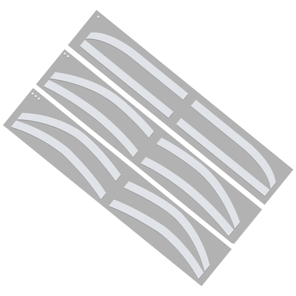6 Pairs Eyebrow Tattoo Template Stickers Disposable Adhesive Eyebrow Guides