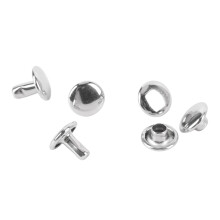 500 Stück Edelstahl-Doppelnieten Set 7x6mm für Bastelarbeiten, Bekleidung
