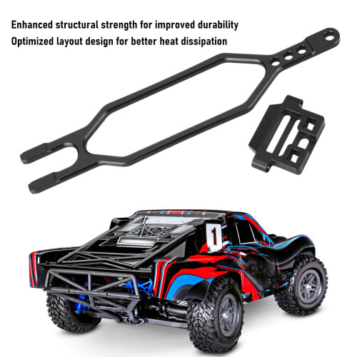 Attache-batterie RC BL 2S Slash 4X4 1/10 noir 2