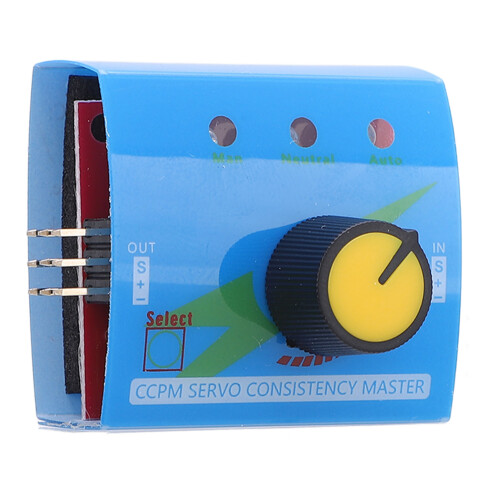 Testeur de servomoteurs Master 3CH 15 mA DC 4,8–6 V PCB/ABS 1