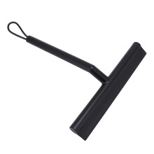 Soft TPE PP Shower Squeegee with Hook, Black, 30cm