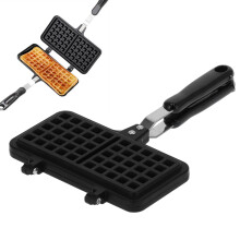 Compact 8-Inch Non-Stick Waffle Cake Maker Mold Pan Double-Sided Design