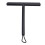 Soft TPE PP Shower Squeegee with Hook, Black, 30cm 12