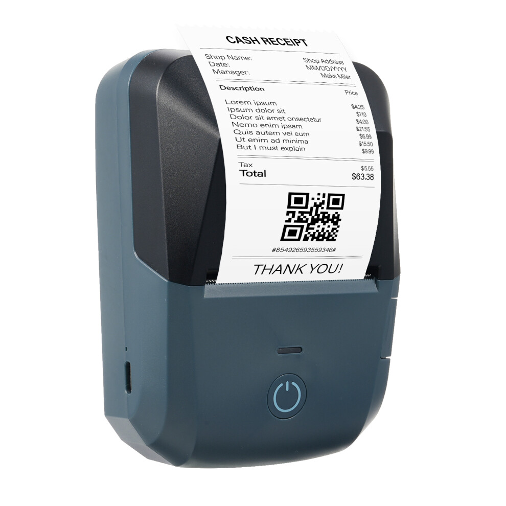 Portable 58mm Thermal Printer KD582 127.52*88*64.62mm Wireless BT-image-OPC-PMTJCVN-NEW