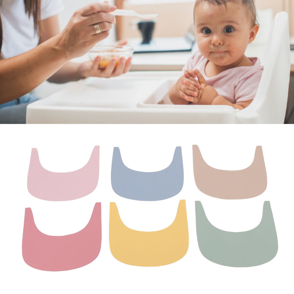 6pcs Silicone High Chair Placemats - Hygienic Toddler Food Mats