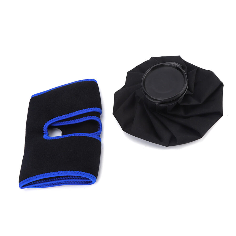 Black Hot Compress Physiotherapy Kit Knee Ankle Elbow Brace 9 Inches Ice Bag