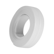 Flexibler PVC-Kantenabschluss Küchen- und Badezimmer-Dichtungsstreifen Weiß 22mm x 3,2m