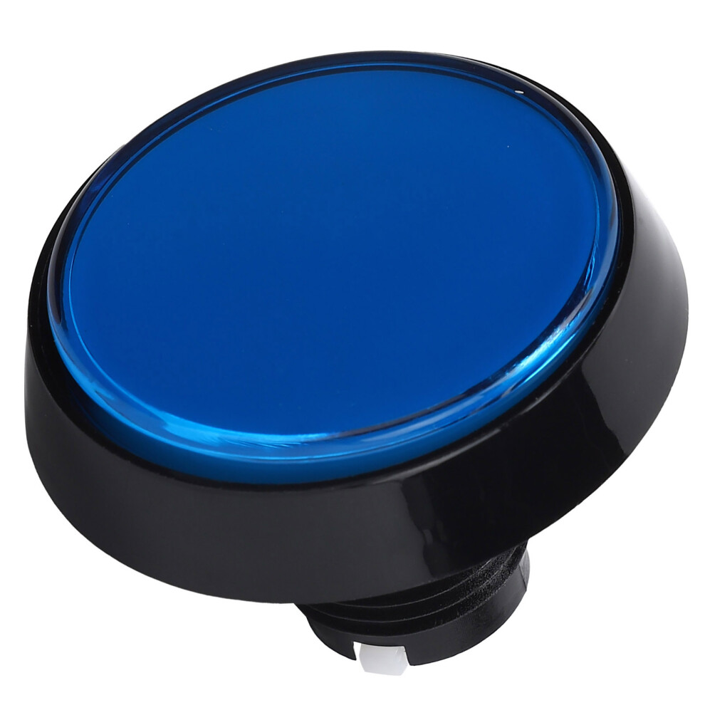 60Mm Flat Button With Led & 3-Foot Cable For Crane Game Console Blue 3751359039391